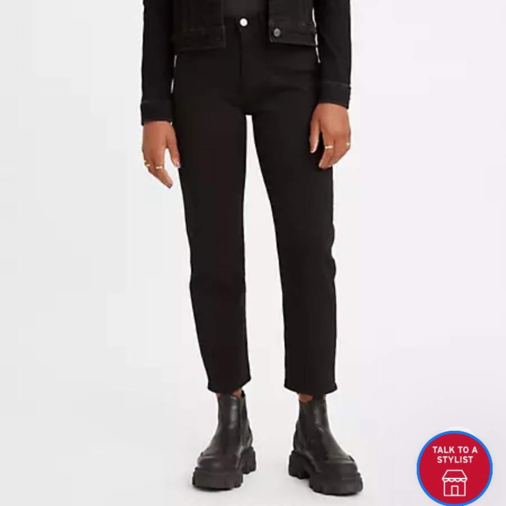 Levi’s Wedgie Straight Black Jeans
